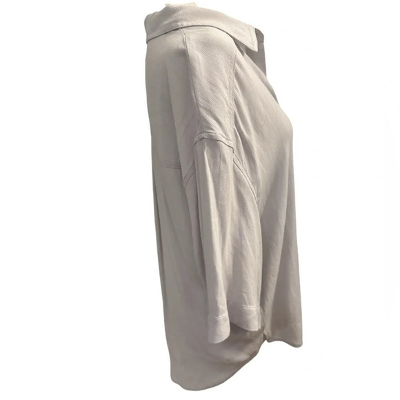 NWT Gentle Fawn Short Sleeve Collar Button Down Lilac Top Shirt XS - Picture 6 of 14